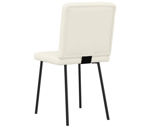 Virtuves Krēsli, 6 Gab., Krēmkrāsas Samts Vidaxl