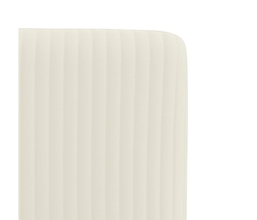 Virtuves Krēsli, 6 Gab., Krēmkrāsas Samts Vidaxl