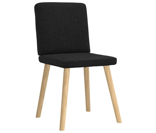 Virtuves Krēsli, 6 Gab., Melns Audums Vidaxl