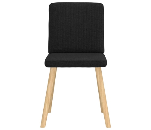 Virtuves Krēsli, 6 Gab., Melns Audums Vidaxl