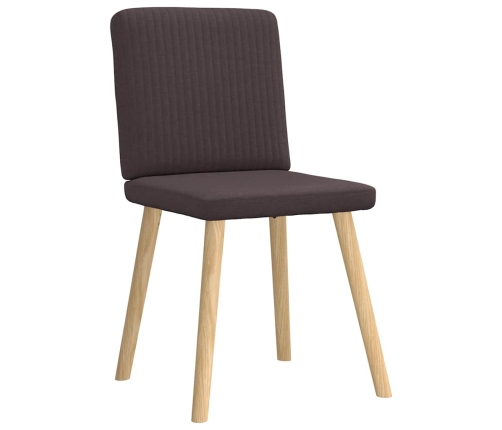 Virtuves Krēsli, 6 Gab., Tumši Brūns Audums Vidaxl