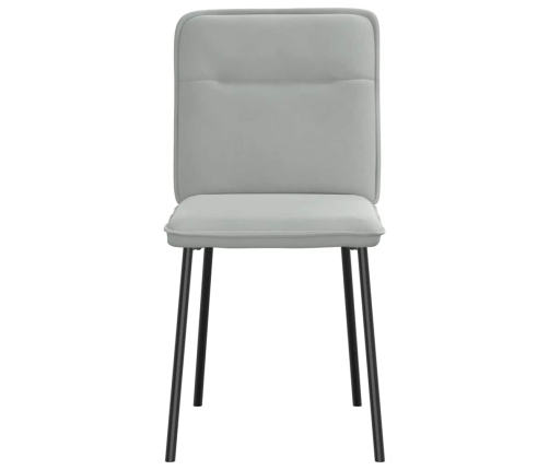 Virtuves Krēsli, 6 Gab., Gaiši Pelēks Samts Vidaxl
