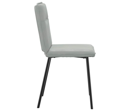 Virtuves Krēsli, 6 Gab., Gaiši Pelēks Samts Vidaxl