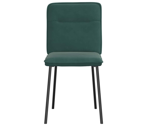 Virtuves Krēsli, 6 Gab., Tumši Zaļš Samts Vidaxl