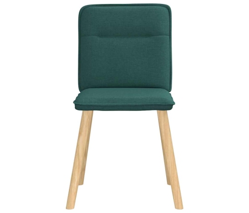 Virtuves Krēsli, 6 Gab., Tumši Zaļš Audums Vidaxl