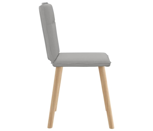 Virtuves Krēsli, 6 Gab., Mākonis Pelēks Audums Vidaxl