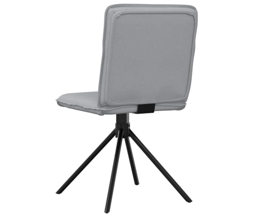 Virtuves Krēsli, 6 Gab., Gaiši Pelēks Audums Vidaxl