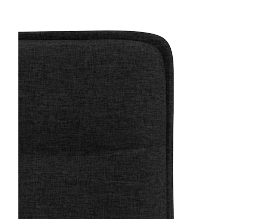 Virtuves Krēsli, 6 Gab., Melns Audums Vidaxl