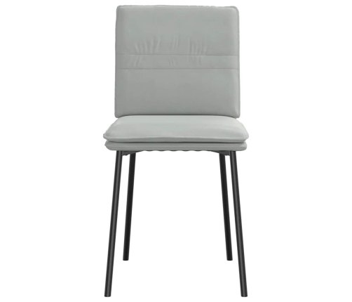 Virtuves Krēsli, 6 Gab., Gaiši Pelēks Samts Vidaxl