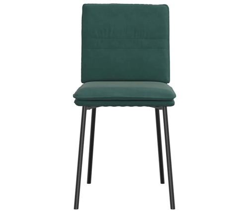 Virtuves Krēsli, 6 Gab., Tumši Zaļš Samts Vidaxl