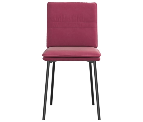 Virtuves Krēsli, 6 Gab., Vīnsarkans Samts Vidaxl