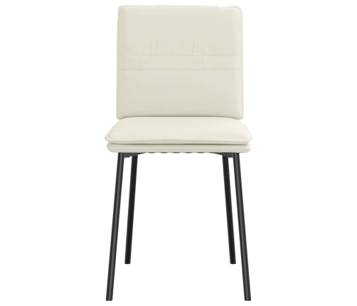 Virtuves Krēsli, 6 Gab., Krēmkrāsas Samts Vidaxl