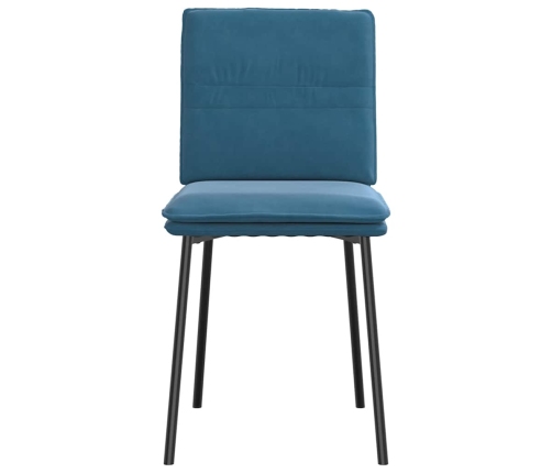 Virtuves Krēsli, 6 Gab., Zils Samts Vidaxl