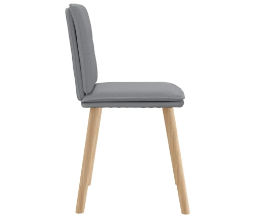 Virtuves Krēsli, 6 Gab., Gaiši Pelēks Audums Vidaxl