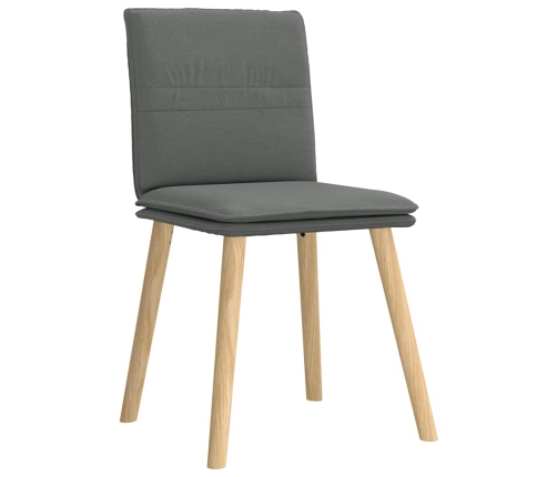 Virtuves Krēsli, 6 Gab., Tumši Pelēks Audums Vidaxl