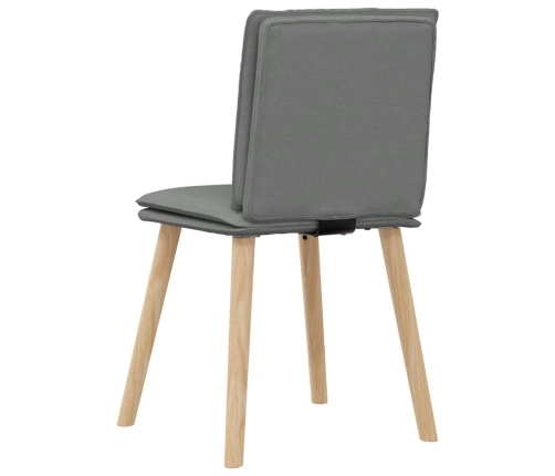 Virtuves Krēsli, 6 Gab., Tumši Pelēks Audums Vidaxl