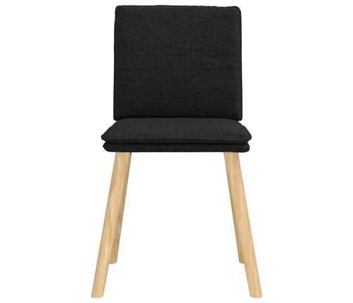 Virtuves Krēsli, 6 Gab., Melns Audums Vidaxl