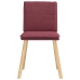 Virtuves Krēsli, 6 Gab., Vīnsarkans Audums Vidaxl