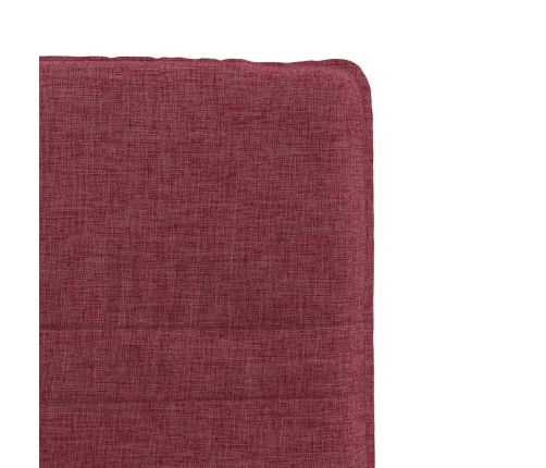 Virtuves Krēsli, 6 Gab., Vīnsarkans Audums Vidaxl