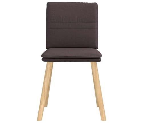 Virtuves Krēsli, 6 Gab., Tumši Brūns Audums Vidaxl