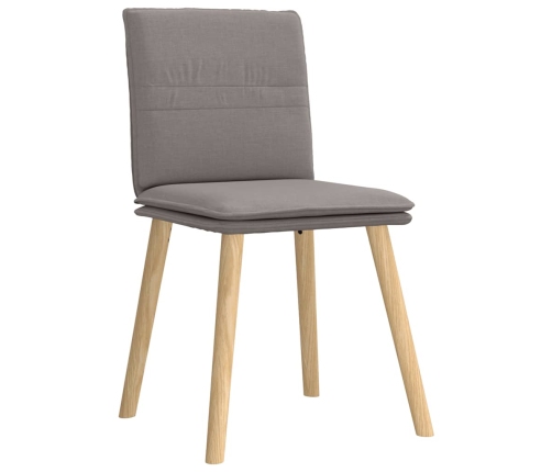 Virtuves Krēsli, 6 Gab., Pelēkbrūns Audums Vidaxl