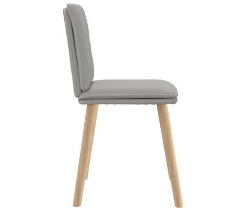 Virtuves Krēsli, 6 Gab., Mākonis Pelēks Audums Vidaxl