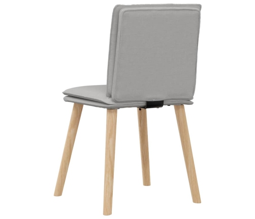 Virtuves Krēsli, 6 Gab., Mākonis Pelēks Audums Vidaxl