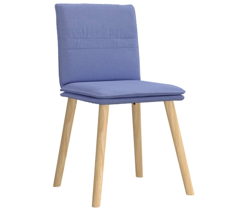 Virtuves Krēsli, 6 Gab., Džinsa Zils Audums Vidaxl