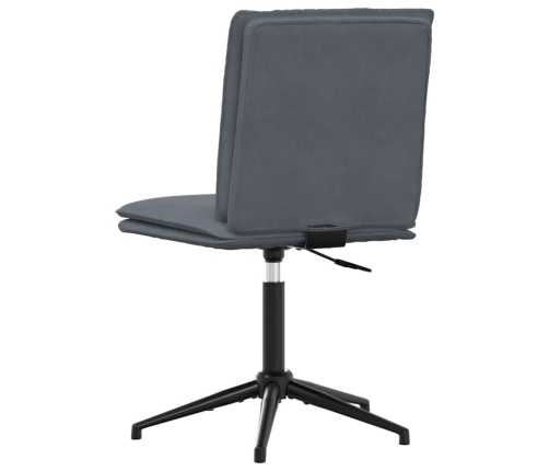 Virtuves Krēsli, 4 Gab., Tumši Pelēks Samts Vidaxl