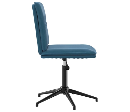 Virtuves Krēsli, 4 Gab., Zils Samts Vidaxl