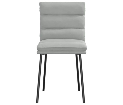 Virtuves Krēsli, 6 Gab., Gaiši Pelēks Samts Vidaxl