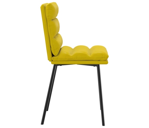 Virtuves Krēsli, 6 Gab., Dzeltens Samts Vidaxl