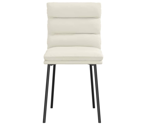 Virtuves Krēsli, 6 Gab., Krēmkrāsas Samts Vidaxl