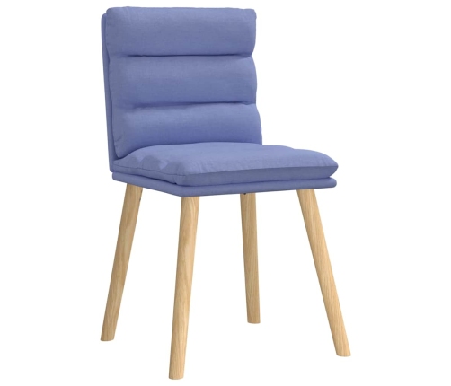 Virtuves Krēsli, 6 Gab., Džinsa Zils Audums Vidaxl
