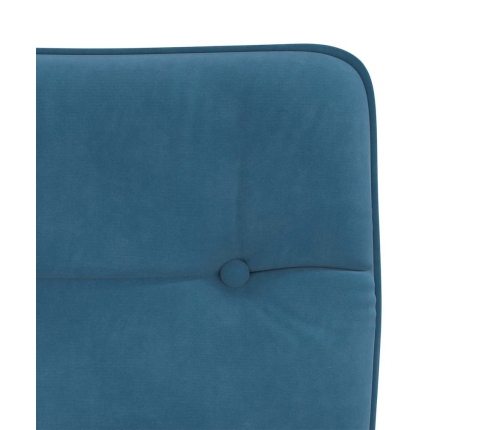 Virtuves Krēsli, 6 Gab., Zils Samts Vidaxl