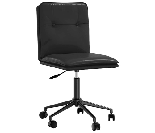 Virtuves Krēsli, 4 Gab., Melna Mākslīgā Āda Vidaxl