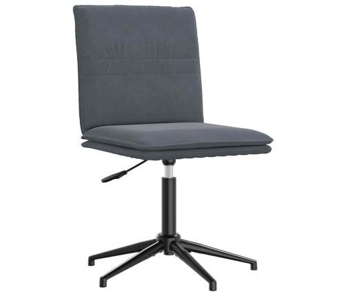 Virtuves Krēsli, 6 Gab., Tumši Pelēks Samts Vidaxl