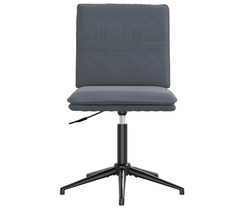 Virtuves Krēsli, 6 Gab., Tumši Pelēks Samts Vidaxl