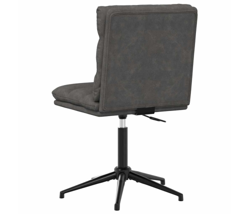 Virtuves Krēsli, 6 Gab., Melna Mākslīgā Āda Vidaxl