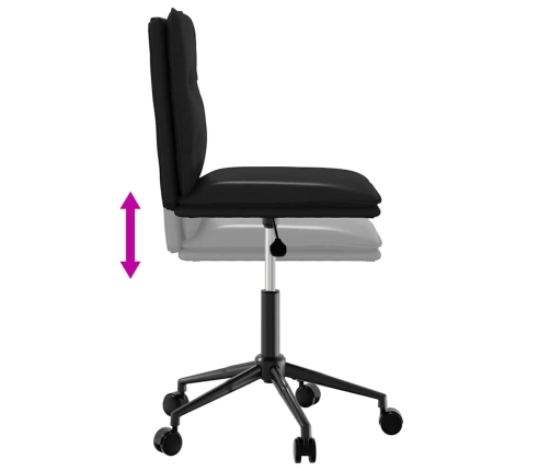 Virtuves Krēsli, 6 Gab., Melna Mākslīgā Āda Vidaxl