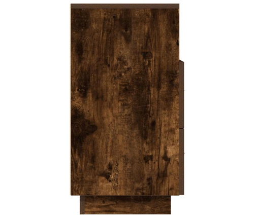 vidaXL naktsskapītis ar 2 atvilktnēm kūpināts ozols 36x36x68 cm