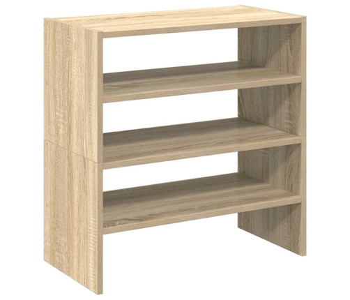 vidaXL apavu plaukti 2 gab sakraujami ozola krāsa 60x30x30,5 cm