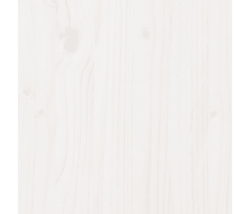 vidaXL gulta bez matrača, balta, 120x200 cm, priedes masīvkoks