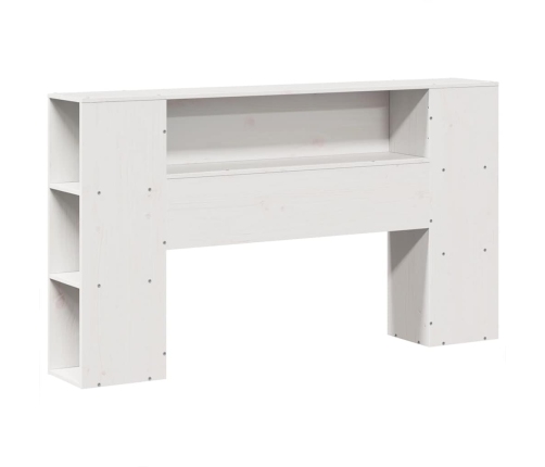 vidaXL gulta bez matrača, balts, 140x200 cm, priedes masīvkoks