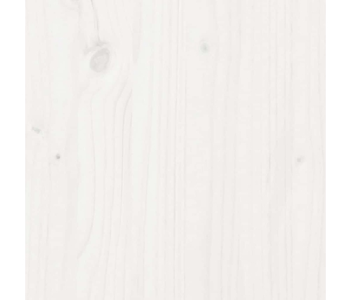 vidaXL gulta bez matrača, balts, 140x200 cm, priedes masīvkoks