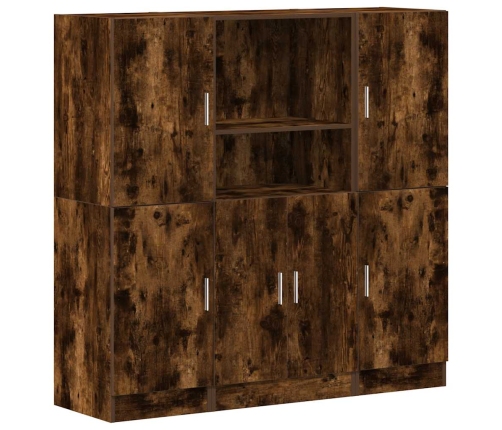 3-Daļīgs Virtuves Skapīšu Komplekts, Ozola, Inženierijas Koks Vidaxl