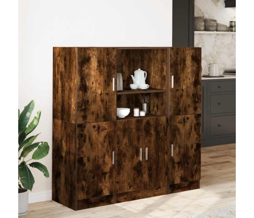 3-Daļīgs Virtuves Skapīšu Komplekts, Ozola, Inženierijas Koks Vidaxl