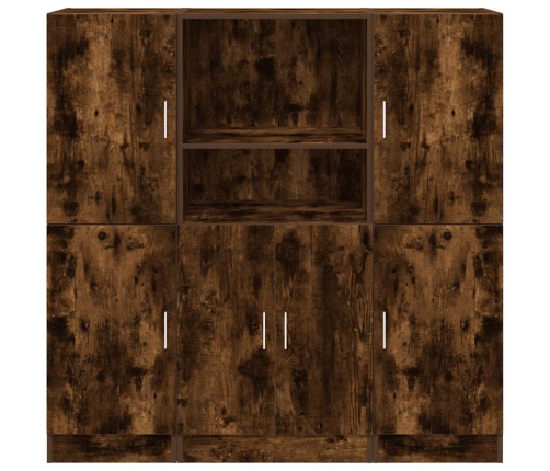 3-Daļīgs Virtuves Skapīšu Komplekts, Ozola, Inženierijas Koks Vidaxl