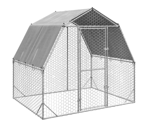Vistas Skrējiens Ar Jumtu 2,5X2X2,25 M Cinkots Tērauds Vidaxl