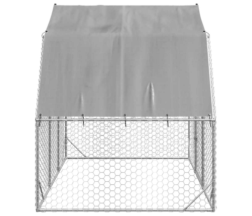 Vistas Skrējiens Ar Jumtu 2,5X2X2,25 M Cinkots Tērauds Vidaxl